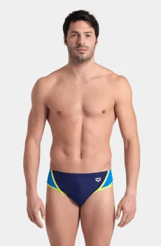 Мужские темно-синие плавки ICONS SWIM BRIEFS PANEL Синий 75 Arena 006753-871