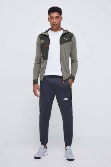 Спортивная кофта Salewa Puez 2 Dry мужская цвет зелёный с капюшоном узор