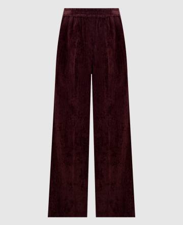 Бордовые вельветовые штаны