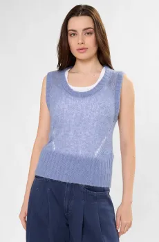 Женский синий жилет Синий L BOSS 50554634;431