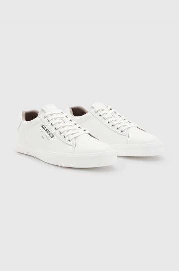 Кожаные кроссовки AllSaints Undgrnd Lthr Low Top цвет белый M058FB Кожаные кроссовки AllSaints Undgrnd Lthr Low Top цвет белый M058FB