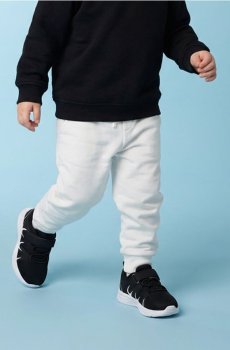 Дитячі кеди на липучці з сітчастим верхом - чорний