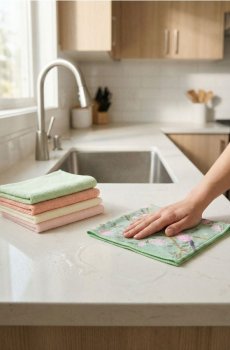 Набір серветок з мікрофібри 5 pack - різнобарвний