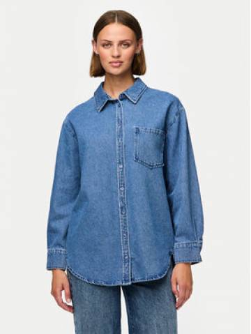 Pieces Джинсова сорочка 17150991 Голубий Oversize Pieces Джинсова сорочка 17150991 Голубий Oversize