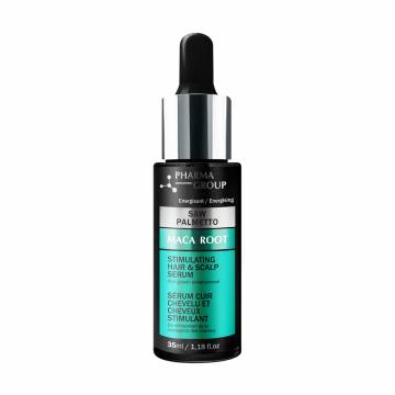 Стимулирующая сыворотка Pharma Group Saw Palmetto + Maca Root Stimulating Hair & Scalp Serum для усиления роста волос, 35 мл Стимулирующая сыворотка Pharma Group Saw Palmetto + Maca Root Stimulating Hair & Scalp Serum для усиления роста волос, 35 мл
