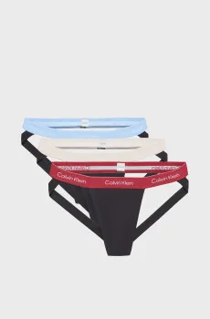 Мужские черные джоки (3 шт) JOCK Черный XL Calvin Klein LV00NB4382