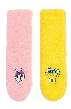Cropp - Пухнасті шкарпетки SpongeBob SquarePants & Patrick Star - різнобарвний