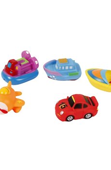 Развивающая игрушка для купания Lindo Транспорт, от 1.5 года, 5 шт (B-323)