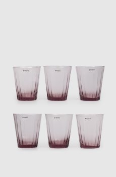 Набор розовых стаканов 6 шт