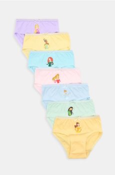 Труси, 7 пар Disney Princess - різнобарвний
