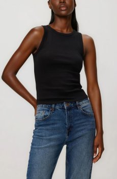 Reserved - Бавовняний топ - чорний - 320HT-99X