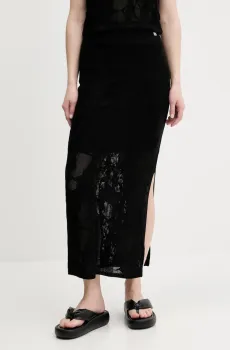 Женская черная юбка Черный L HUGO 9785