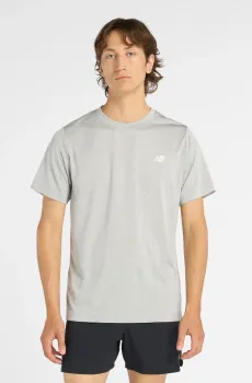 Мужская серая футболка Sport Training Серый M New Balance MT61T72UAG