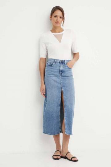 Джинсовая юбка Dkny maxi прямая DJ4K9506 Джинсовая юбка Dkny maxi прямая DJ4K9506