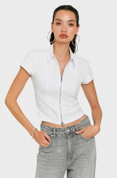 Женский белый топ Белый XS Tally Weijl STSCOSIRI