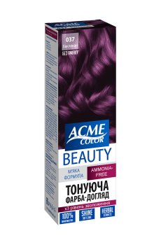 Безаммиачная тонирующая краска для волос Beauty 037 Баклажан, 50 мл