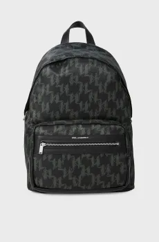 Мужской черный рюкзак с узором Черный ONESIZE Karl Lagerfeld A4M30199;2FB