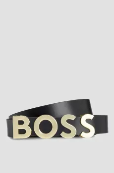 Женский черный кожаный ремень Черный 70 BOSS 50491762;002