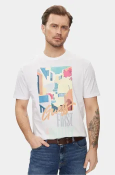 Мужская белая футболка Белый XL Guess M4GI23.K8FQ4;G011