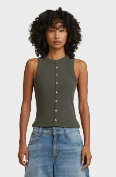 Женская темно-серая майка Heritage Серый S G-Star RAW D27971,E136