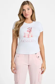 Женская белая футбока Белый L Guess W5GI48.K49A1;G011