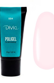 Полигель для наращивания ногтей Divia Polygel 004, 15 г