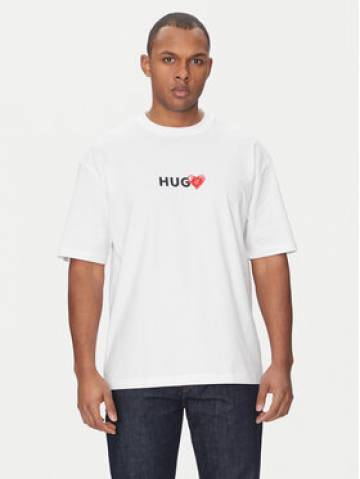 HUGO Футболка Dewdam 50530557 Білий Relaxed Fit HUGO Футболка Dewdam 50530557 Білий Relaxed Fit