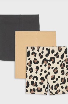 Бавовняні велосипедки 3 pack - нюдовий