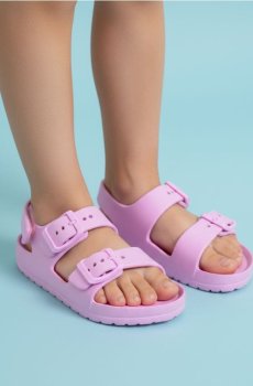 Сандалі на липучках - Фіолетовий