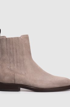 Бежевые замшевые челси