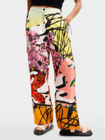 Desigual Штани з тканини MONSIEUR CHRISTIAN LACROIX Ericeira 24SWPW27 Кольоровий Regular Fit Desigual Штани з тканини MONSIEUR CHRISTIAN LACROIX Ericeira 24SWPW27 Кольоровий Regular Fit