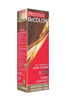 Безаммиачный оттеночный бальзам для волос Vips Prestige BeColor Semi-Permanent Hair Toner BC03 Благородный орех, 100 мл