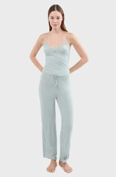 Женская мятная пижама (майка, брюки) NETTIE Ментоловый XS Etam 6555962