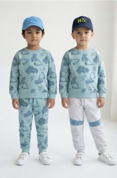 Трикотажні джогери, 2 пари - сірий