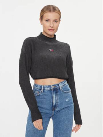 Tommy Jeans Светр Badge DW0DW16519 Чорний Regular Fit Tommy Jeans Светр Badge DW0DW16519 Чорний Regular Fit