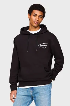 Мужское черное худи TJM REG ENTRY GRAPHIC HOODIE EXT Черный M Tommy Jeans DM0DM19229
