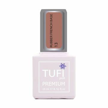 Уценка! База для гель-лака Tufi Profi Premium Rubber French Base 013 Соленая карамель, 15 мл Уценка! База для гель-лака Tufi Profi Premium Rubber French Base 013 Соленая карамель, 15 мл
