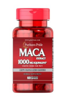 Мака перуанская Puritans Pride Maca Herb For Men для мужчин, 1000 мг, 60 капсул