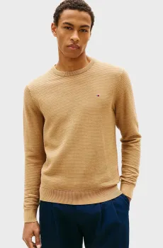 Мужской бежевый джемпер SEASONAL STRUCTURE Бежевый XXL Tommy Hilfiger MW0MW41643