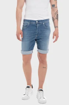 Мужские синие джинсовые шорты RBJ.901 Синий 32 Replay MA981Y.000.661 Y74