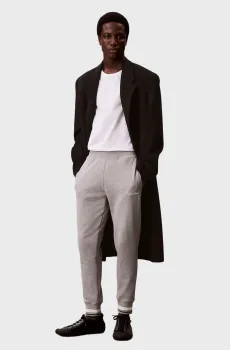 Мужские светло-серые спортивные брюки KNIT Серый M Calvin Klein LVGMF5P708