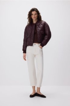 Reserved - Стьобана куртка - червоне дерево - 483IA-93X