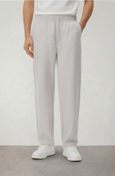 Reserved - Штани із вязкою - світло-сірий - 546HM-09X