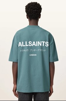 Хлопковая футболка AllSaints UNDERGROUND