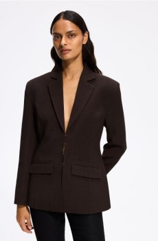 Reserved - Блейзер slim fit - темно коричневий - 135GO-89X