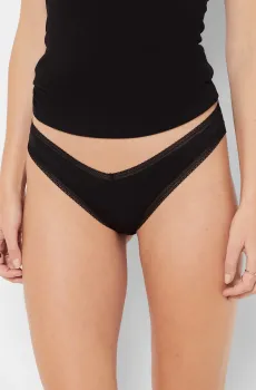 Женские черные трусики-слипы LOLIE Черный L Etam 6544248