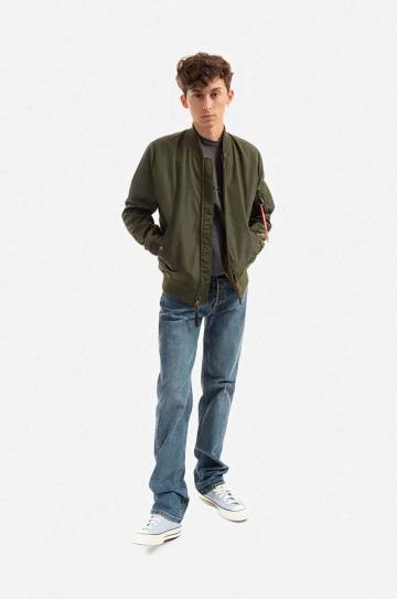 Куртка-бомбер Alpha Industries MA-1 191103 MA-1 TT мужской цвет зелёный переходная 191103.257 Куртка-бомбер Alpha Industries MA-1 191103 MA-1 TT мужской цвет зелёный переходная 191103.257