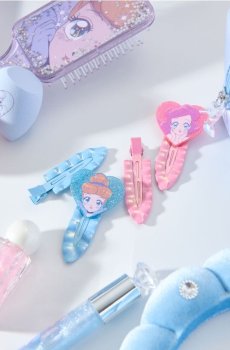 Заколки для волосся без заломів набір 4 штуки Disney Princess - різнобарвний