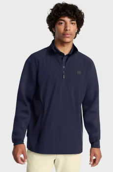 Мужская темно-синяя спортивная кофта UA Drive Pro Storm Hyb HZ Синий S Under Armour 1387118-410