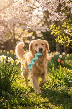 Гумова іграшка для собаки - блакитний